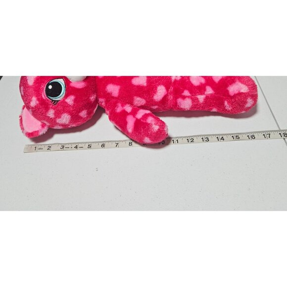Build A Bear Pink Cat 17 Inch Plush Valentines Day Hearts Stuffed Animal Toy - Picture 5 of 6